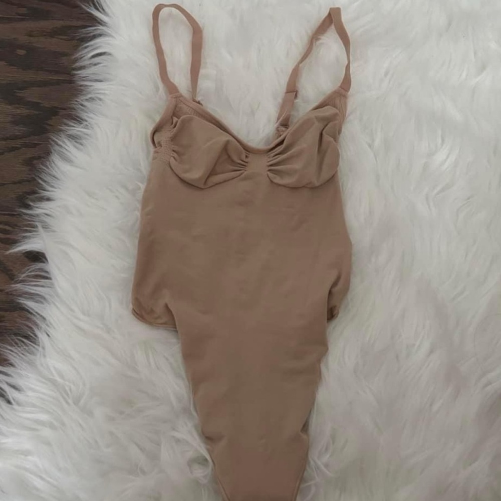 SKIMS Tan Shapewear Bodysuit